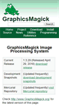 Mobile Screenshot of graphicsmagick.org